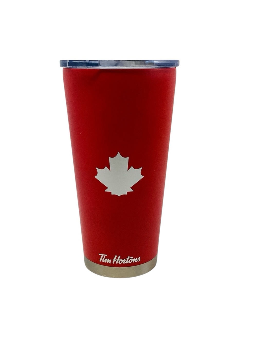 💚 Tim Hortons Red Stainless Maple Leaf Tumbler